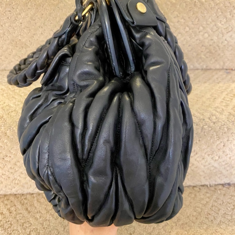 Authentic Vintage Miu Miu Matelasse Frame Satchel - image 4